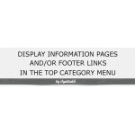 Information pages and/or footer links in the top menu - vQmod
